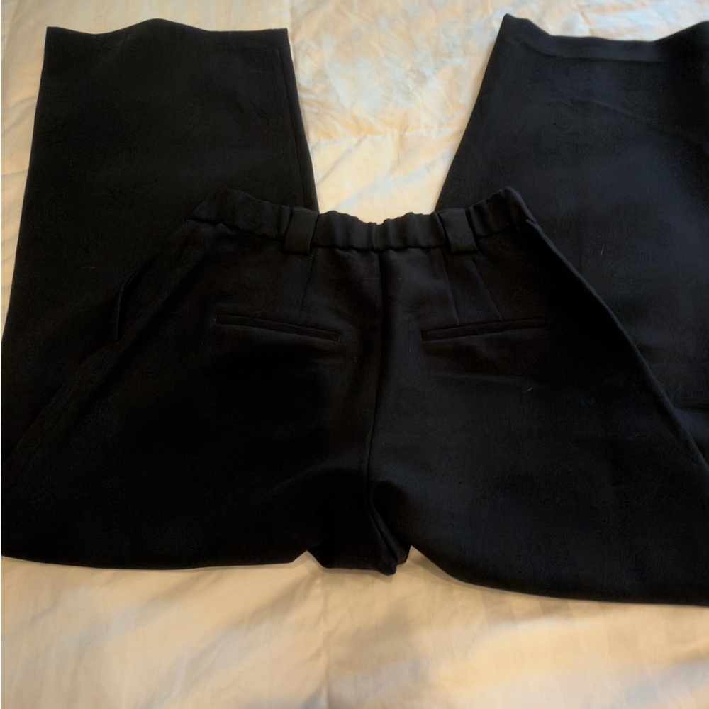 Express Black Wide-Leg Women's Pants with Elastic Waist